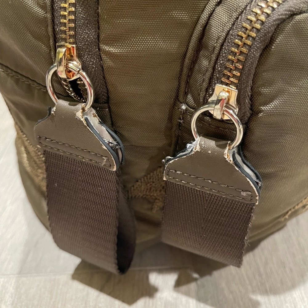 Zara Embroidered Olive Backpack - Picture 4 of 9